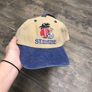 Vintage‎ St. Maarten Martin.F.W.I Embroidered Baseball Cap/Hat Simpson Has Tag